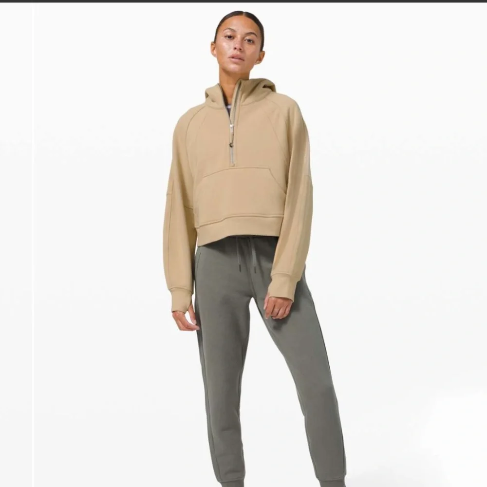 Lululemon Scuba Oversized 1/2 Zip Hoodie Trench - Picture 2 of 11